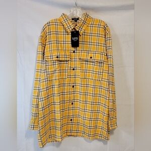 Boohooman Casual Button Down Shirt NWT